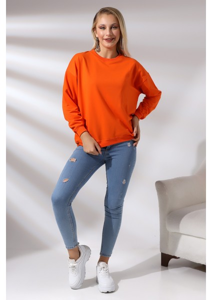 Oversize Sweatshirt 20814 Oranj