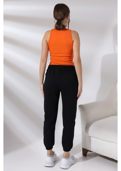 Paçası Lastikli Cepli Eşofman 21473 Siyah fırsatları