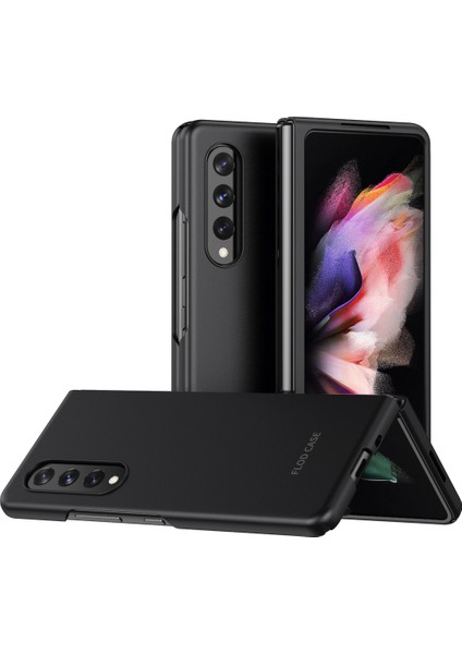 Samsung Galaxy Z Fold3 Için Fall Anti-Fall Ultra Elektrapan Pc Telefon Kılıfı Kabuğu 5g-Black (Yurt Dışından)