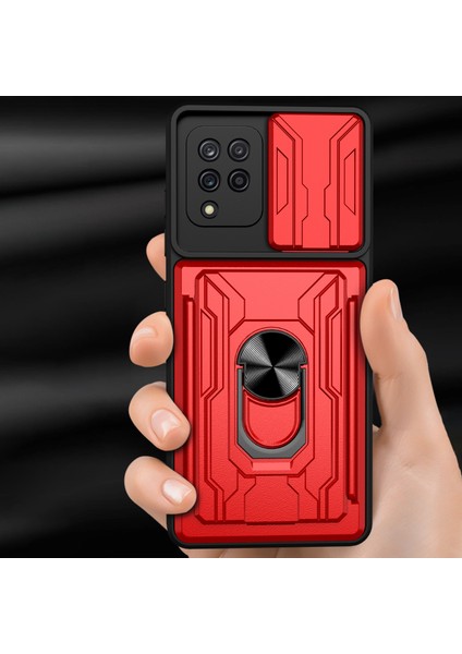 Samsung Galaxy A42 5g-Sapfire Için Araba Montajı ile Kart Tutucu Pc+Tpu Darbe Dayanıklı Slayt Lens Koruma Kılıfı (Yurt Dışından) fiyatları