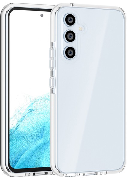 Samsung Galaxy A34 Için 5g Bi-Renkli Temiz Arka Kapak Combo Yumuşak Tpu+Tpe Çerçeve Damla Geçirmez Koruyucu Telefon Kılıf Vaka-Şeffaf Beyaz (Yurt Dışından) fiyatları