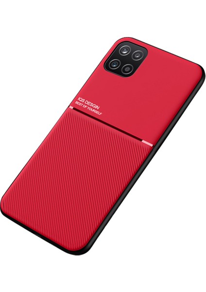 Samsung Galaxy A22 5g (Ab Versiyonu) Için Şok Geçirmez Telefon Kasası Tpu+Pu Deri Kaplamalı Anti-Gall Koruyucu Kapak (Yurt Dışından)