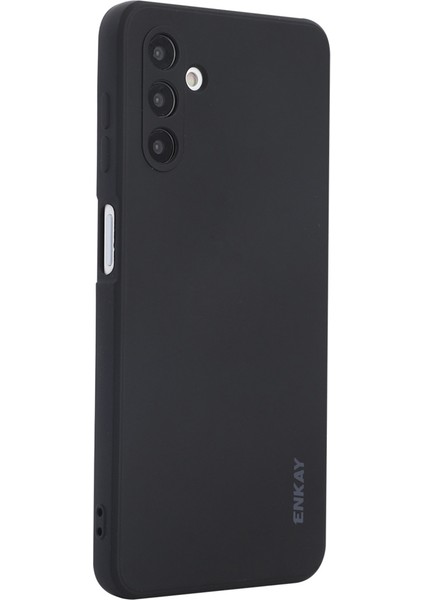 Samsung Galaxy A13 5G/A04S 4g (164.7 x 76.7 x 9.1 Mm) Için Sıvı Silikon Kasa, Yumru Düz Kenar Tasarım Kamera Koruma Lens Koruyucu Kapak-Siyah (Yurt Dışından)