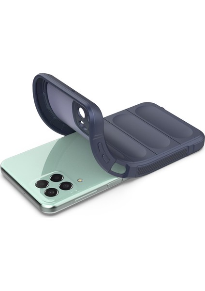 Samsung Galaxy M33 5g (Global Versiyon) Sağlam Yumuşak Tpu Arka Kapak Anti-Fall Mobil Telefon Vaka-Dark Blue (Yurt Dışından)