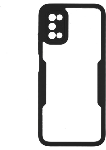 360 Derece Tam Koruma Telefon Kılıfı Pet Ekran Koruyucu+Akrilik Arka Panel+Samsung Galaxy A03S (164.2 x 75.9 x 9.1MM)/A02S (164.2X75.9X9.1MM) -Black Için Tpu Çerçeve Kapağı (Yurt Dışından)