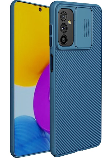 Samsung Galaxy M52 5g Camshield Slayt Kamera Kapağı Doğru Kesimler Pc Sert Damla Damla Geçirmez Cep Telefonu Kapak Kılıf Mavisi (Yurt Dışından)