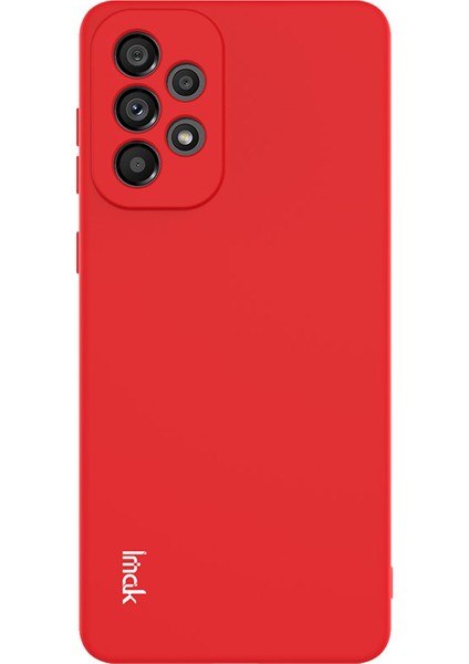 Samsung Galaxy A73 5g Aşınma Dirençli Düz Renkli Cilt Dokunuşu Iyi Korunmuş Telefon Tpu Kasası Kabuk-Kırmızı (Yurt Dışından)