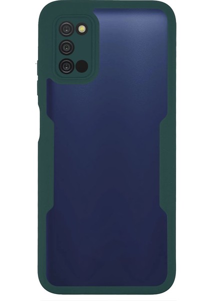 360 Derece Tam Koruma Telefon Kılıfı Pet Ekran Koruyucu+Akrilik Arka Panel+Samsung Galaxy A03S (164.2 x 75.9 x 9.1MM)/A02S (164.2X75.9X9.1MM) -Midnight Yeşil (Yurt Dışından)
