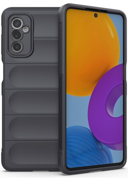 Samsung Galaxy M52 Için 5g Tpu Şok Geçirmez Anti-Slip Phone Kılıfı Kesin Kesim Kamera Koruma Guardian-Dark Gray (Yurt Dışından)