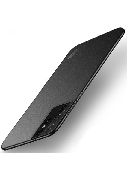 Shield Matte Serisi Damla Koruma Samsung Galaxy S21 Ultra 5g-Black Için Sabit Pc Cep Telefon Kılıfı Kapak (Yurt Dışından)