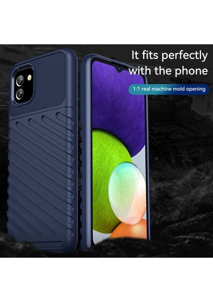 Samsung Galaxy A03 (166.5 x 75.98 x 9.14MM) Için Thunder Serisi Kalınlaştırılmış Tpu Kılıf (Yurt Dışından) fiyatları