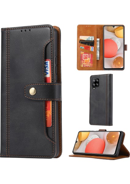 Samsung Galaxy A42 5g Için Deri Cüzdan Stand Telefon Kabuğu Destekleyici Stand-Black (Yurt Dışından) fiyatları