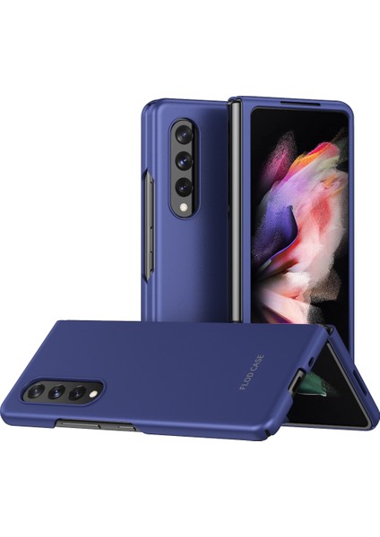 Samsung Galaxy Z Fold3 5g-Mavi Için Düşen Songrah Anti Ultra Elektrapan Pc Telefon Kılıf Kabuğu (Yurt Dışından)