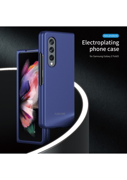 Samsung Galaxy Z Fold3 Için Fall Anti-Fall Ultra Elektrapan Pc Telefon Kılıfı Kabuğu 5g-Green (Yurt Dışından)