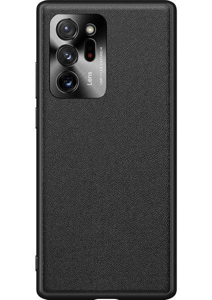 Samsung Galaxy NOTE20 ULTRA/NOTE20 Ultra 5g-Black Için Kamera Kaplamalı Fukelai CD Damarları Pc+Tpu Telefon Kapağı (Yurt Dışından)