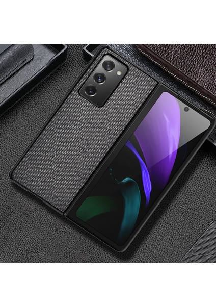 Samsung Galaxy Z Fold2 5g-Black Için Bez Doku Telefon Koruyucu Kabuk (Yurt Dışından)