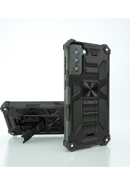 Samsung Galaxy S21 4g/5g Kabuk Için Kickstand Dropproof Pc Tpu Combo Kapak (Yurt Dışından)