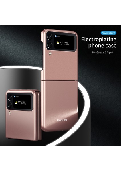 Samsung Galaxy Z Flip4 Için 5g Cilt Touch Hissed Hissetiyor Ultra Slim Finger Anti-Fingerprint Mat Elektrografta Sert Pc Telefon Kılıfı Kapak Black (Yurt Dışından) fiyatları