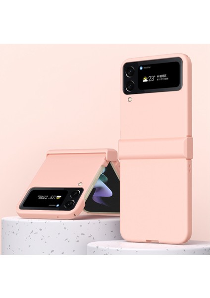 Samsung Galaxy Z Flip4 Için 5g 3-1 Arada Pc Telefon Kasası Menteşe Tasarımı Şok Geçirmez Anti-Drop Koruyucu Kapak Pembe (Yurt Dışından) fiyatları