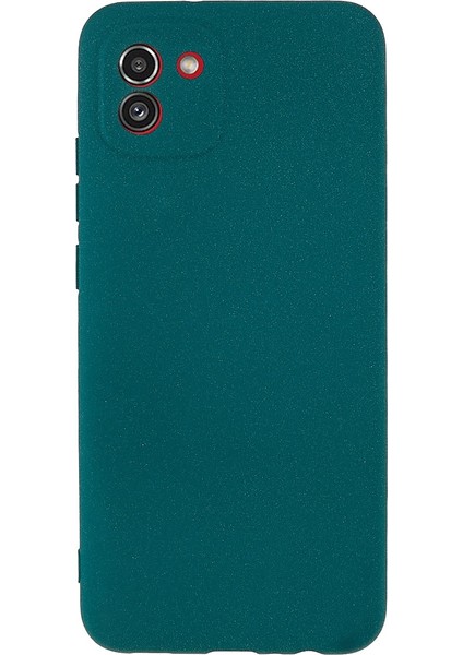 Samsung Galaxy A03 Için (164.2 x 75.9 x 9.1mm) Bırakma Geçirmez Yumuşak Tpu Telefon Kasası Çift Taraflı Mat Cep Telefonu Geri Kapak-Dark Yeşil (Yurt Dışından)