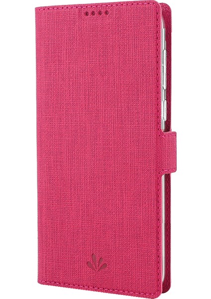 Samsung Galaxy A31-PINK Için Dmk Çapraz Doku Çift Manyetik Tokalı Deri Cüzdan Kılıfı (Yurt Dışından)