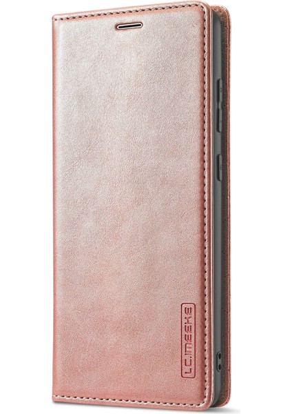 Güçlü Manyetik Otomatik Kapanış Pu Deri+Tpu Stand Samsung Galaxy A53 5g-Pink Için Cüzdan Telefon Vaka Telefon Kabuğu (Yurt Dışından)