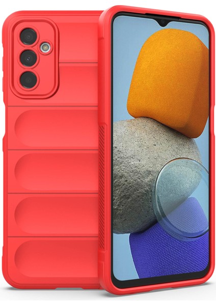 Samsung Galaxy F23 5G/M23 5g Koruyucu Koruyucu Koruyucu Koruyucu Koruyucu Anti-Fall Şok Geçirmez Arka Kabuk Esnek Tpu Telefon Kapak-Kırmızı (Yurt Dışından)