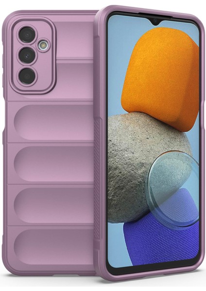 Samsung Galaxy F23 5G/M23 5g Koruyucu Koruyucu Koruyucu Koruyucu Koruyucu Anti-Fall Şok Geçirmez Kabuk Esnek Tpu Telefon Kapak Işık Mor (Yurt Dışından)