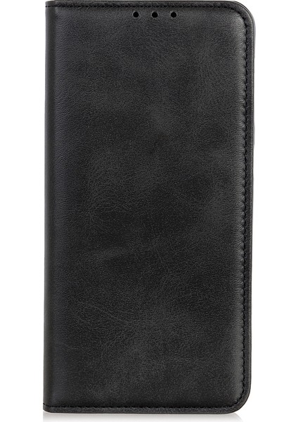 Samsung Galaxy A50/A30S-BLACK Için Otomatik Emilmiş Stand Cüzdan Bölünmüş Deri Telefon Koruma Çantası (Yurt Dışından)