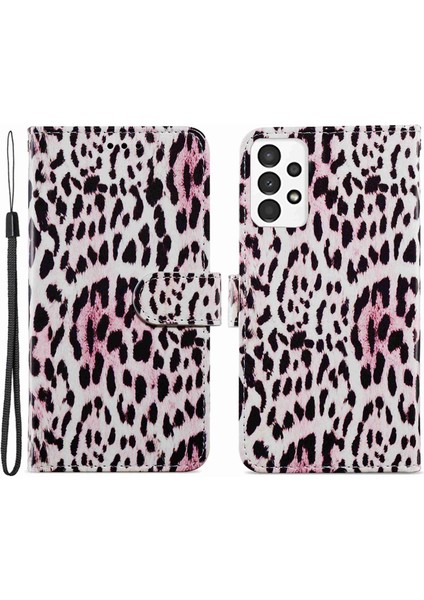 Samsung Galaxy A13 Için 4g Desen Baskı Pu Deri Cüzdan Yatay Stand Folio Kapak (Yurt Dışından)