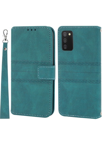 Baskı Deseni Deri Telefon Stand Samsung Galaxy A03S (166.5 x 75.98 x 9.14MM) Için Koruyucu Kabuk (Yurt Dışından)