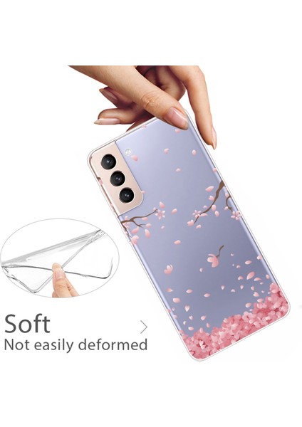 Samsung Galaxy S22+5G-PINK Çiçeği Için Desen Baskı Dayanıklı Ince Yumuşak Tpu Cep Telefon Kılıfı Kapak (Yurt Dışından) fiyatları