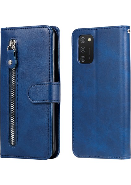 Pu Deri Telefon Kılıfı Damla Dayanıklı Folio Flip Stand Samsung Galaxy A03'LER (164.2 x 75.9 x 9.1mm) Için Samsung Galaxy A03'LER Için (Yurt Dışından)