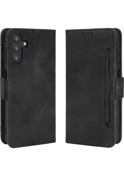 Manyetik Kapatma Flip Telefon Kılıfı Çoklu Kart Yuvası Tasarımı Pu Samsung Galaxy A13 5G/A04S 4g (164.7 x 76.7 x 9.1 Mm) Için (Yurt Dışından)