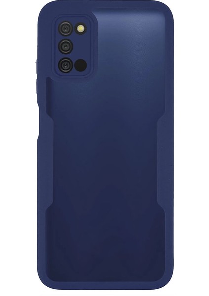 360 Derece Tam Koruma Telefon Kılıf Pet Ekran Koruyucu+Akrilik Arka Panel+Samsung Galaxy A03S (164.2 x 75.9 x 9.1MM)/A02S (164.2X75.9X9.1MM) -Navy Mavi Için Tpu Çerçeve Kapağı (Yurt Dışından)