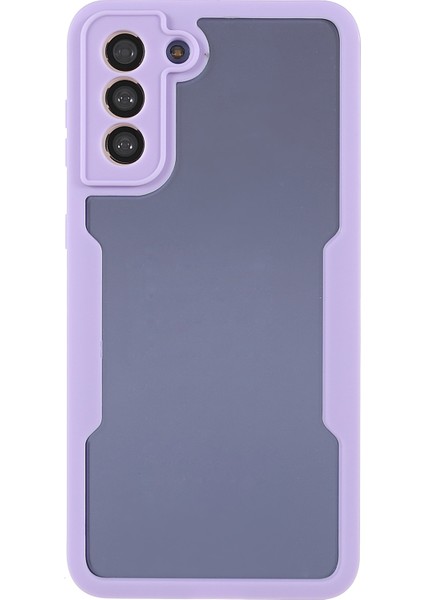 Samsung Galaxy S21 4G/5G/S30 5g-Purple Için Pet Screen Koruyucu ile Çıkarılabilir 2 Arada Damlı Akrilik+Tpu Hibrit Telefon Koruyucu Kılıf (Yurt Dışından) fiyatları