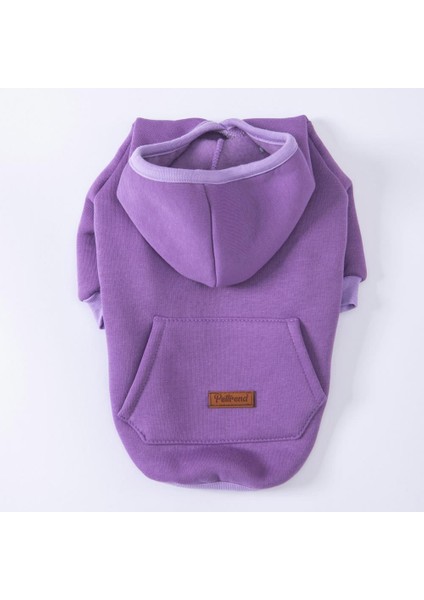 Lila Kanguru Cepli Kedi-Köpek Hoodie- Sweatshirt Kedi Köpek Kıyafeti fırsatları
