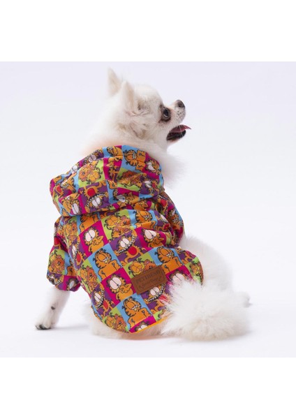 Garfield Köpek Mont Köpek Kıyafeti Köpek Yağmurluğu