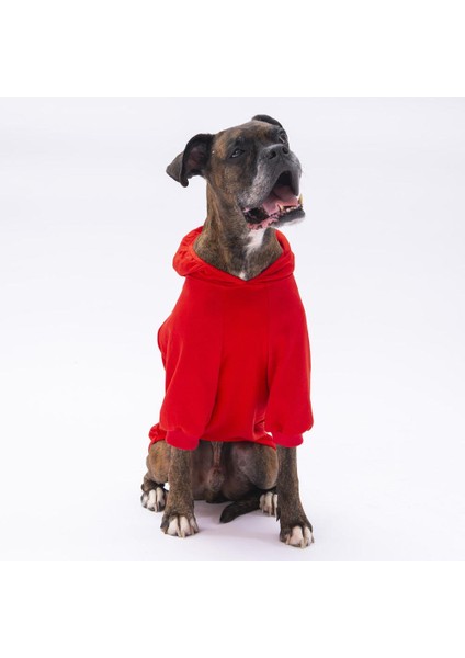 Kırmızı Kanguru Cepli Kedi-Köpek Hoodie- Sweatshirt Kedi Köpek Kıyafeti indirimleri