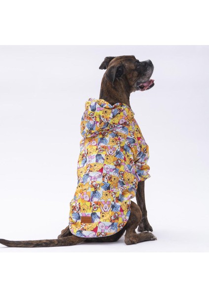 Winnie The Pooh Köpek Mont Köpek Kıyafeti Köpek Yağmurluğu(Kücük- Büyük Irklar) modelleri