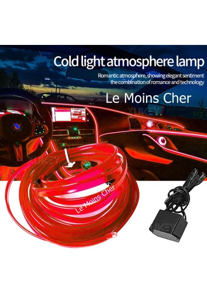 Torpido Fitili Kırmızı 2 Metre Neon Ip Oto Şerit Ip LED