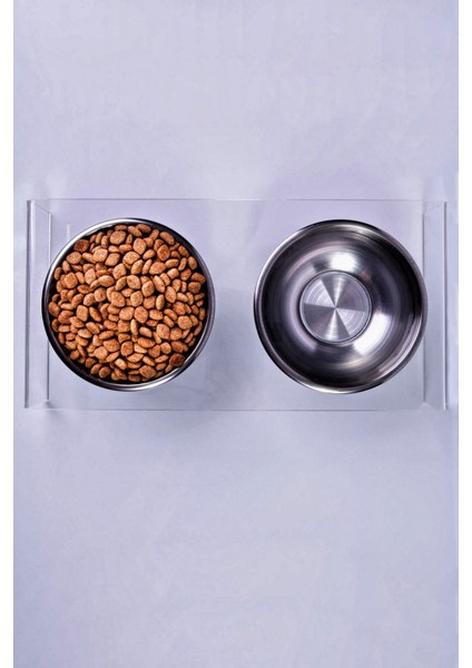 Terra Şeffaf Pleksi Çelik Kase Kedi Köpek Mama Kabı Standı fiyatları