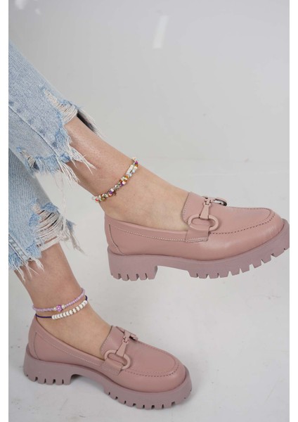 Deri Gül Kurusu Kadın Casual Ayakkabı 231108121 modelleri