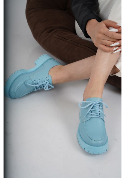 Deri Bebe Mavi Kadın Casual Ayakkabı 231108118 modelleri