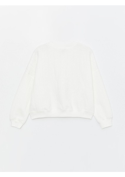 Kız Çocuk Beli Lastikli Basic Kapitone Sweatshirt fiyatları