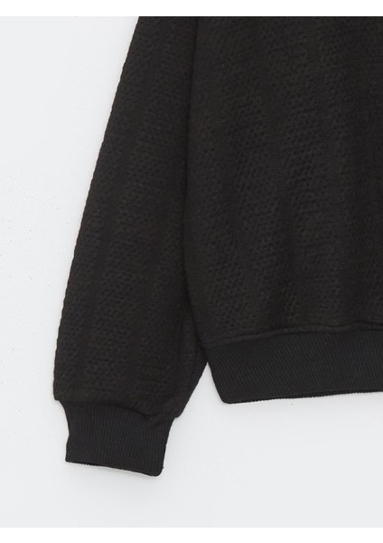 Kız Çocuk Beli Lastikli Basic Kapitone Sweatshirt modelleri