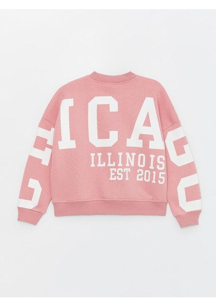 Kız Çocuk Üç Iplik Şardonlu Chicago Sweatshirt