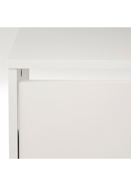 Bıssa Ayakkabı Dolabı, 49X28X135 Cm, 3 Bölmeli Beyaz Renk