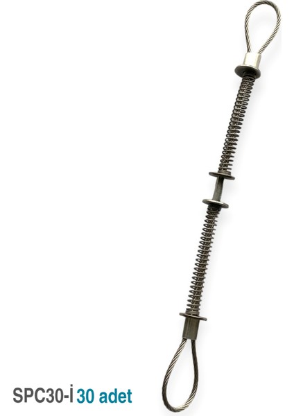 SPC30-İ Whip Check Safety Cables Hortum Tutucu 316 Inox 30 Adet