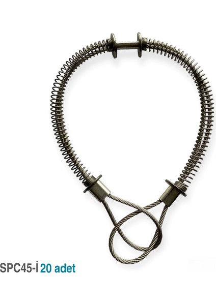 SPC45-İ Whip Check Safety Cables Hortum Tutucu 316 Inox 20 Adet